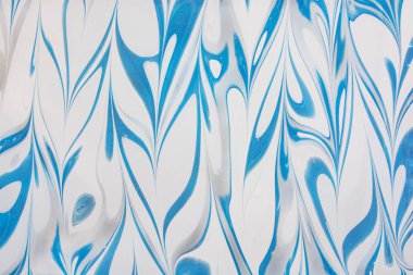 Güzel soyut Ebru çizim tekniği. Ebru su ile Akrilik boyalar boyama Türk usulü dalgalar katlanmış. Doğal lüks şık bir arada