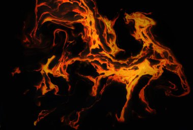 Güzel soyut resim teknikleri Ebru çizim. Türk stilinde Ebru boyama ile su üzerine akrilik boyalar dalgalara katlanmış. Doğal lüksün şık bir kombinasyonu. Çağdaş marming sanatı  