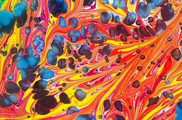 Hermosa Pintura Abstracta Una Técnica Pintura Estilo Ebru Turkish Ebru — Foto de Stock