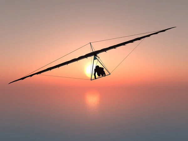 Sportradikal Gegen Den Blauen Himmel Rendering — Stockfoto