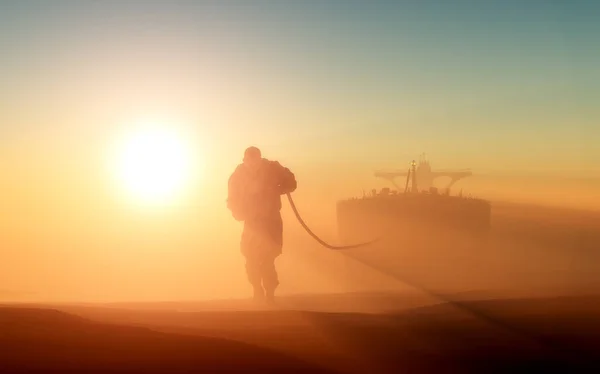 På stranden.. — Stockfoto