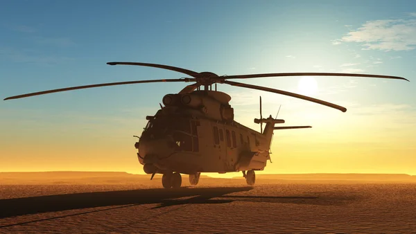 Civilian helicopter — Stock Photo, Image