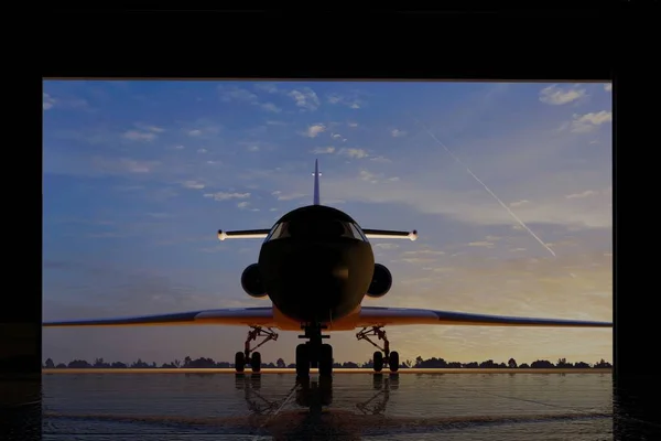 民間航空機. — ストック写真