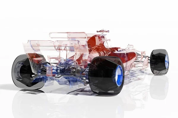 Transparent model cars. — Stock Photo, Image