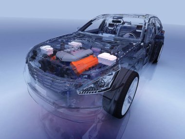 Şeffaf model arabalar.