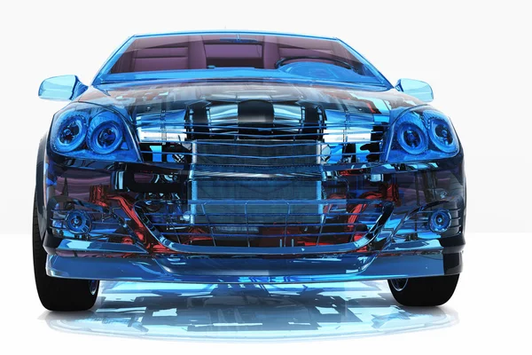 Şeffaf model arabalar.