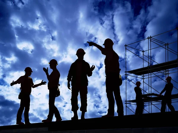 O grupo de trabalhadores — Fotografia de Stock