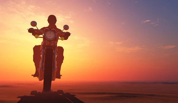 Motociclista — Fotografia de Stock