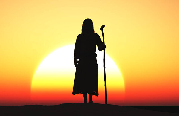 Иисус в пустыне.