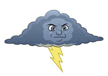 Yıldırım ile kızgın bulut