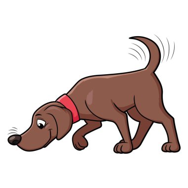 Yere koklayıcı bir köpek
