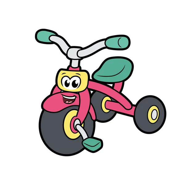 Linda pequeña bicicleta — Vector de stock