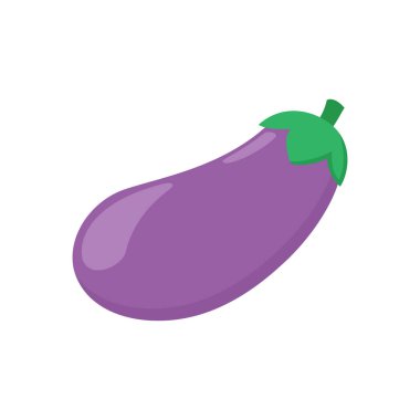 Patlıcan düz simgesi