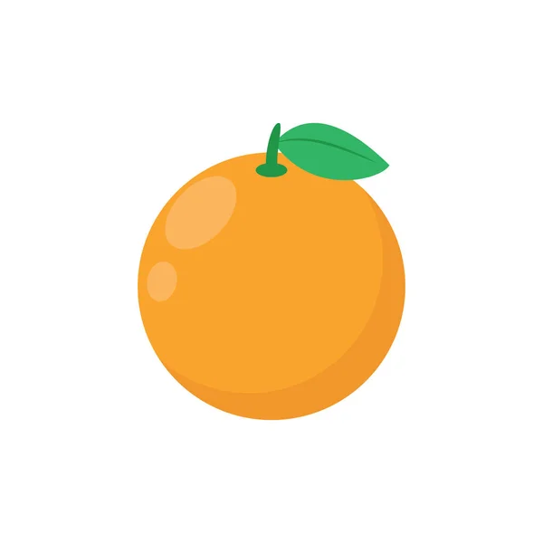 Orangefarbenes flaches Symbol — Stockvektor