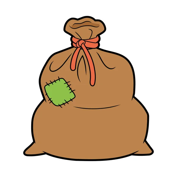 大棕色麻袋 — 图库矢量图片