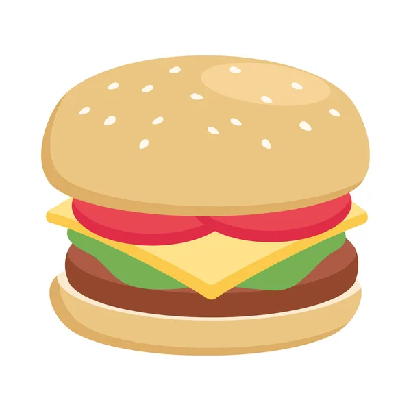Hamburger Flachbildschirm — Stockvektor