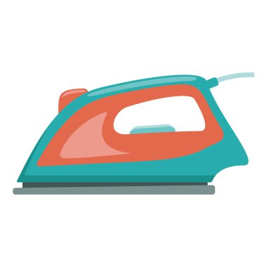 Elektrikli ütü yassı bir simgenin tasviri