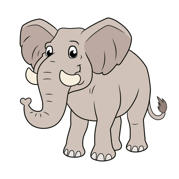 Ілюстрація усміхненого слона — стоковий вектор