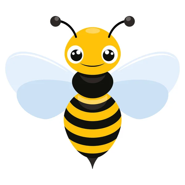 Ilustración de un icono plano de abeja voladora Vectores De Stock Sin Royalties Gratis