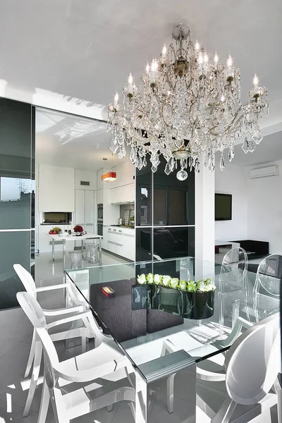 interiors shots of a modern dining room