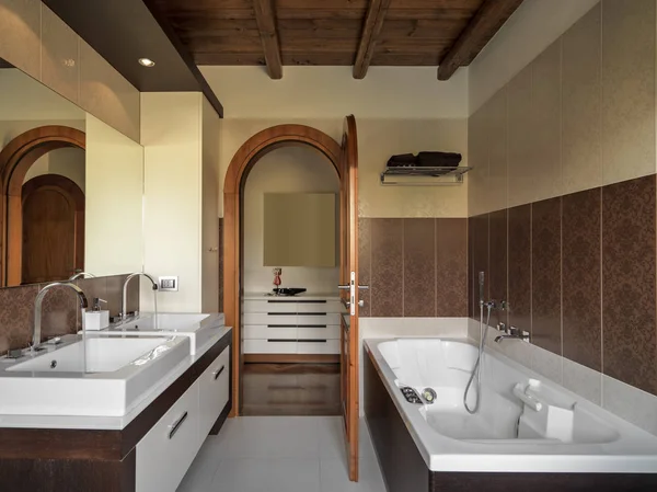 Scatti interni di un bagno moderno — Foto Stock