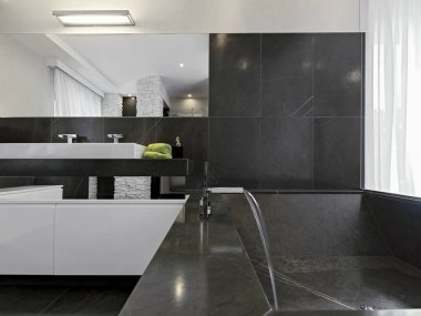 Modern banyo iç mimarisi