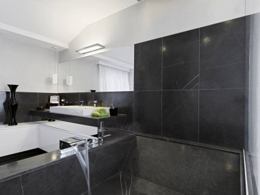 Modern banyo iç mimarisi