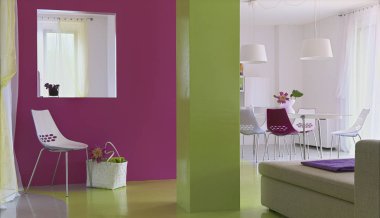 modern bir oturma odası iç çekim