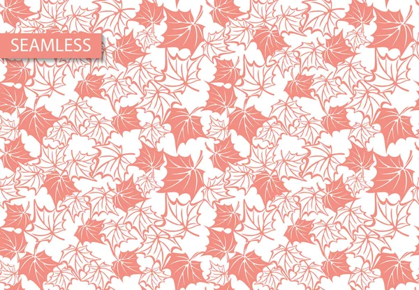 Retro maple vector leaves pattern, great design for any purposes. — Stock Vector