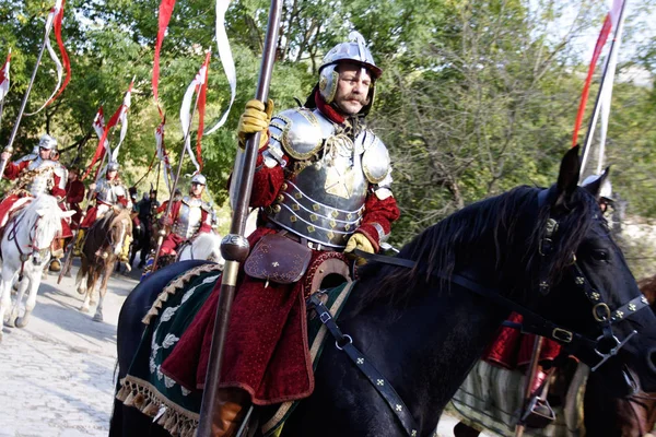 Kamyanets Podilsky Ukraina Oktober 2009 Medlemmar Historia Club Slitage Historiska — Stockfoto