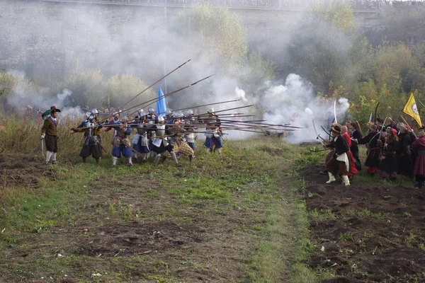 Kamyanets Podilsky Ucrania Octubre 2009 Los Miembros Del Club Historia — Foto de Stock