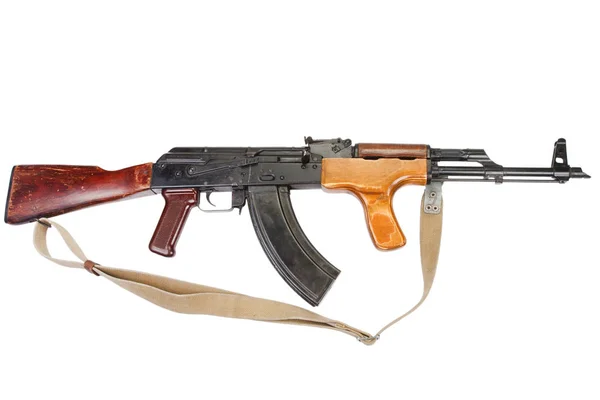 Kalashnikov Versión Rumana Aislada Blanco — Foto de Stock