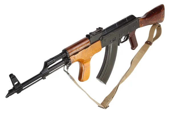 Kalashnikov Rumänska Version Isolerad Vit — Stockfoto