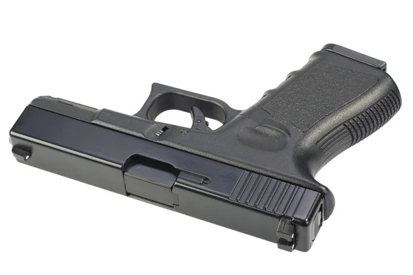 Semi Automatic 9X19 Handgun Isolated White Background — Stock Photo, Image