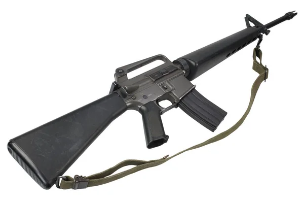 M16 Rifle Met Vietnam Oorlog Periode Geïsoleerd — Stockfoto