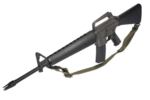 M16 Rifle Met Vietnam Oorlog Periode Geïsoleerd — Stockfoto