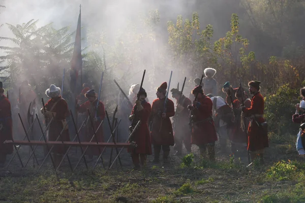 Kamjanec Podilskyj Ukrajina Října 2009 Členové Klubu Historie Opotřebení Historické — Stock fotografie