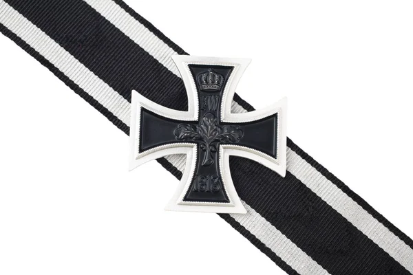 Нагорода Залізний Хрест 1870 Ізольовані Білому Тлі — стокове фото