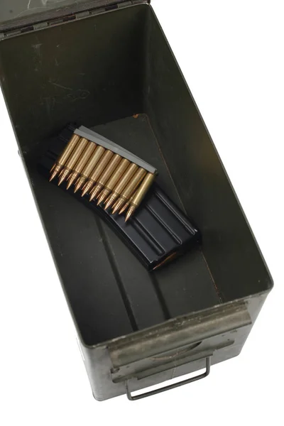 Ammo Can Ammo Isolated — Stock Photo, Image