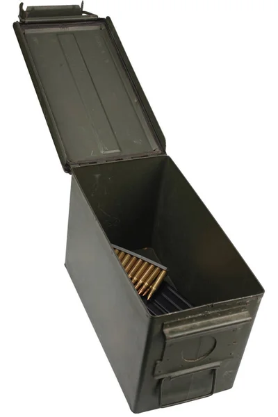Ammo Can Ammo Isolated — Stock Photo, Image