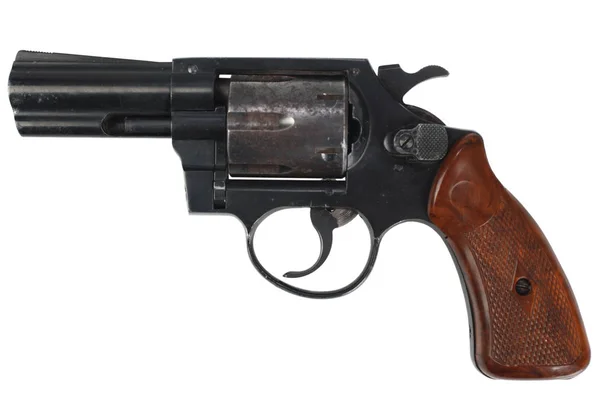 Revolver Beyaz Arkaplanda Izole Edildi — Stok fotoğraf