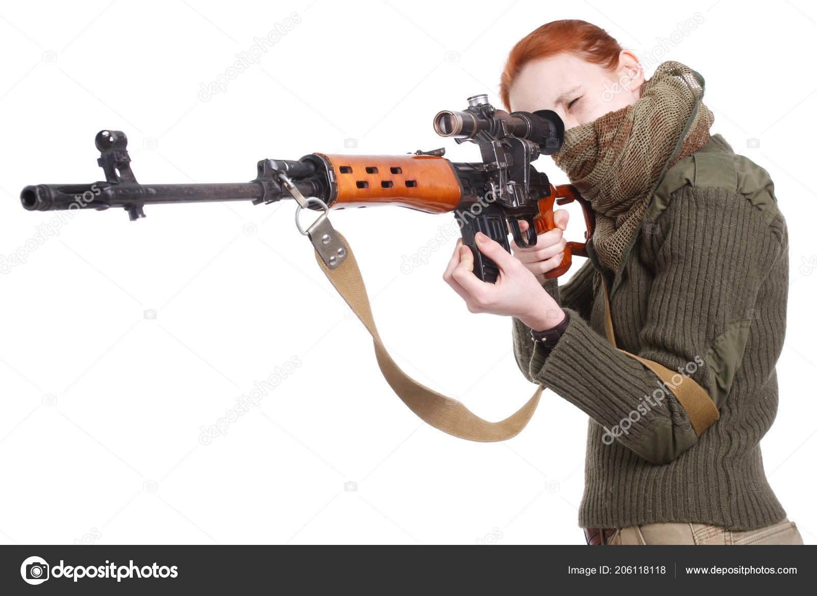 Woman Sniper Svd Sniper Rifle Isolated White Background Stock Photo Image By C Zim90 Woman Sniper Svd Sniper Rifle Isolated White Background Stock Photo Image By C Zim90