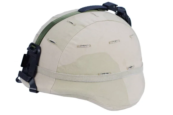 Leger Kevlar Helm Geïsoleerd — Stockfoto