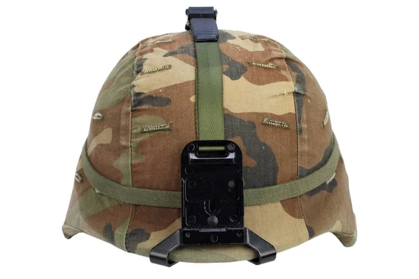 Ons Leger Kevlar Helm Met Nachtzicht Mount Geïsoleerd Wit — Stockfoto