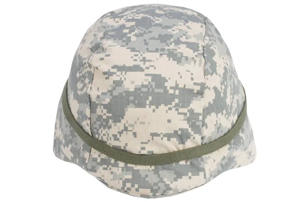 Armee Kevlar Helm Isoliert Auf Weiß — Stockfoto