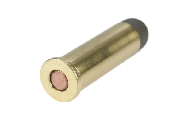 Special Handgun Cartridge Isolated White — Stock Photo, Image