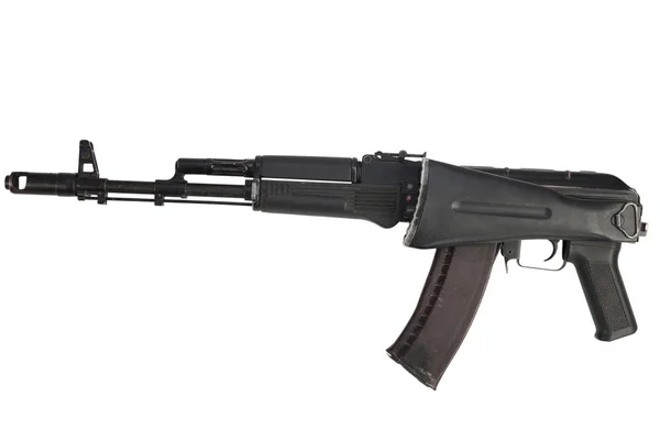 Kalashnikov 74M Fusil Assaut Sur Blanc — Photo