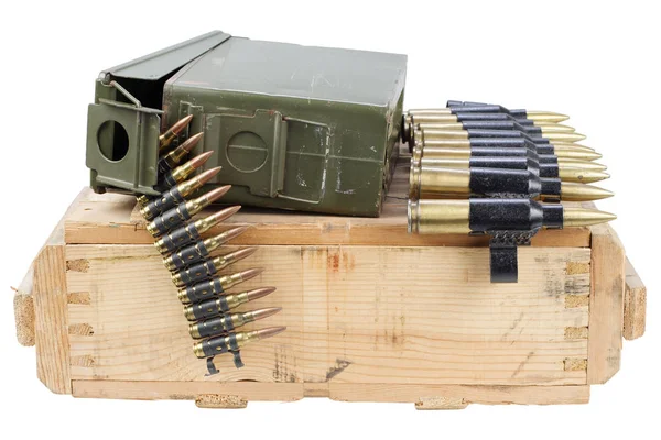 Army Box Ammunition Isolated White Background — Stock Photo, Image