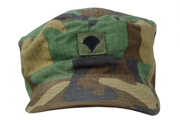 Gorra Patrulla Del Ejército Sobre Fondo Blanco — Foto de Stock