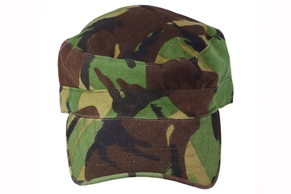 British Armed Forces Camouflage Cap White Background — Stock Photo, Image
